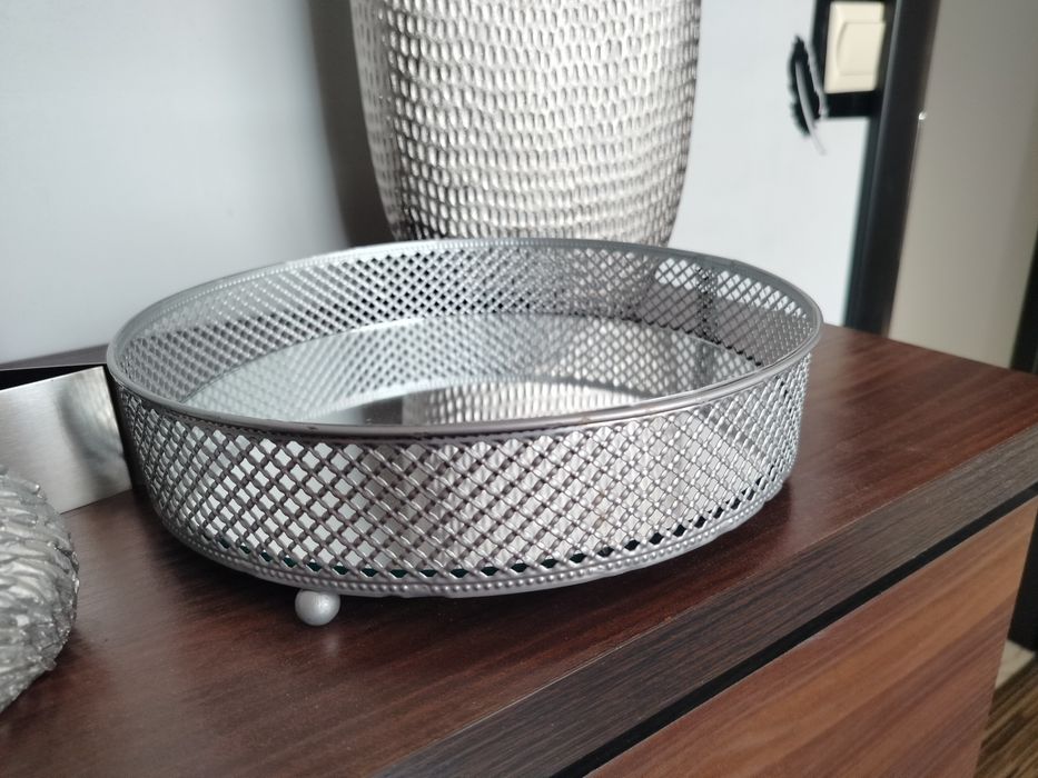 Taca z lustrem jeż i wazon