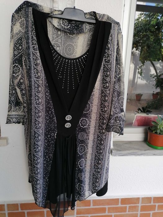Lote blusas senhora tm 50