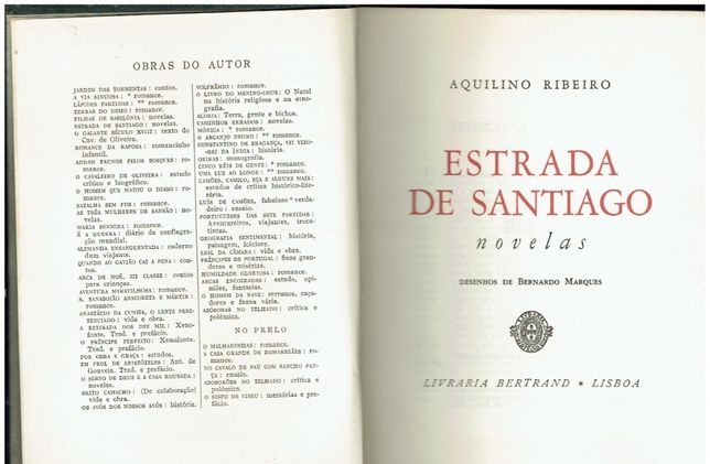 7445 Estrada de Santiago de Aquilino Ribeiro 1ª edição
