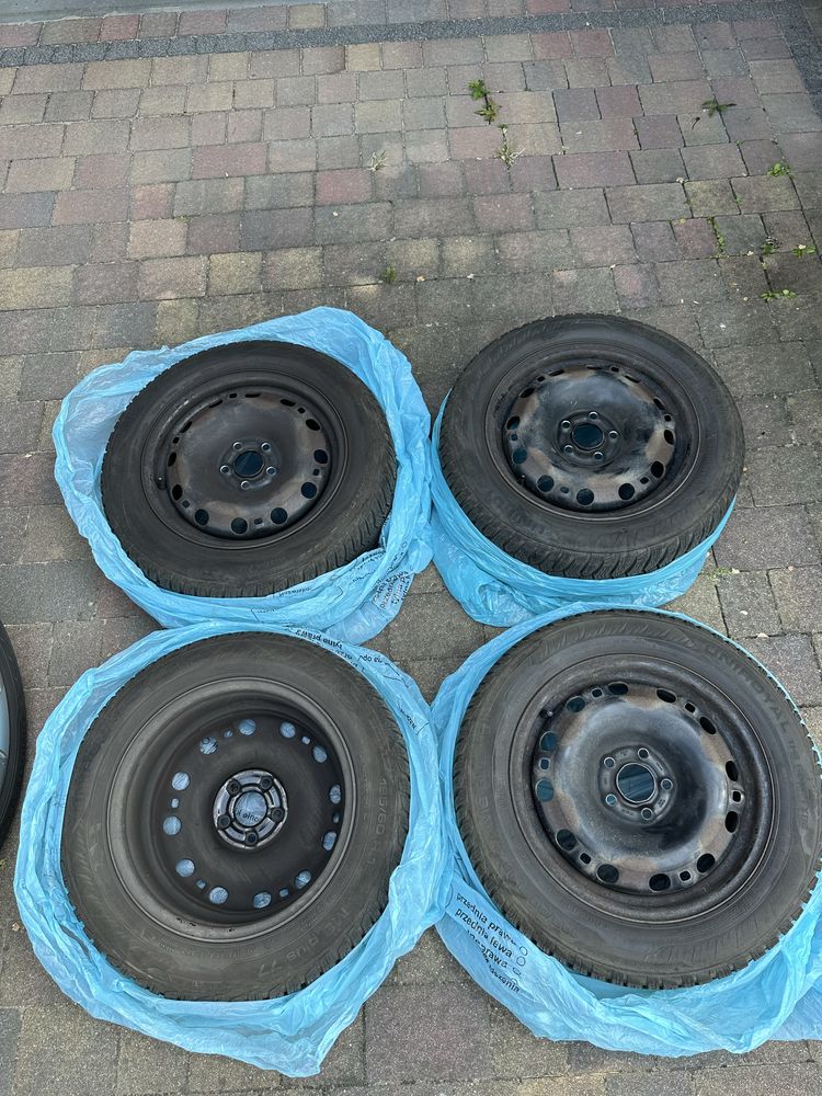 Opony zimowe / felgi 15, skoda fabia, uniroyal raintype