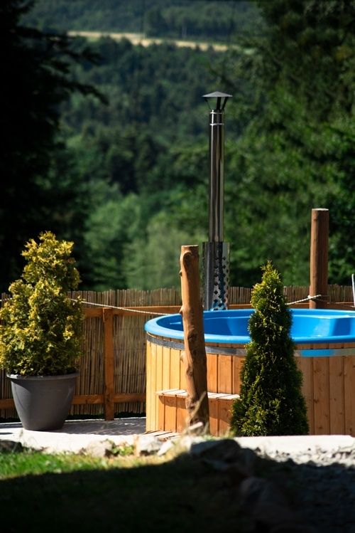 Domek z basenem jacuzzi i sauną