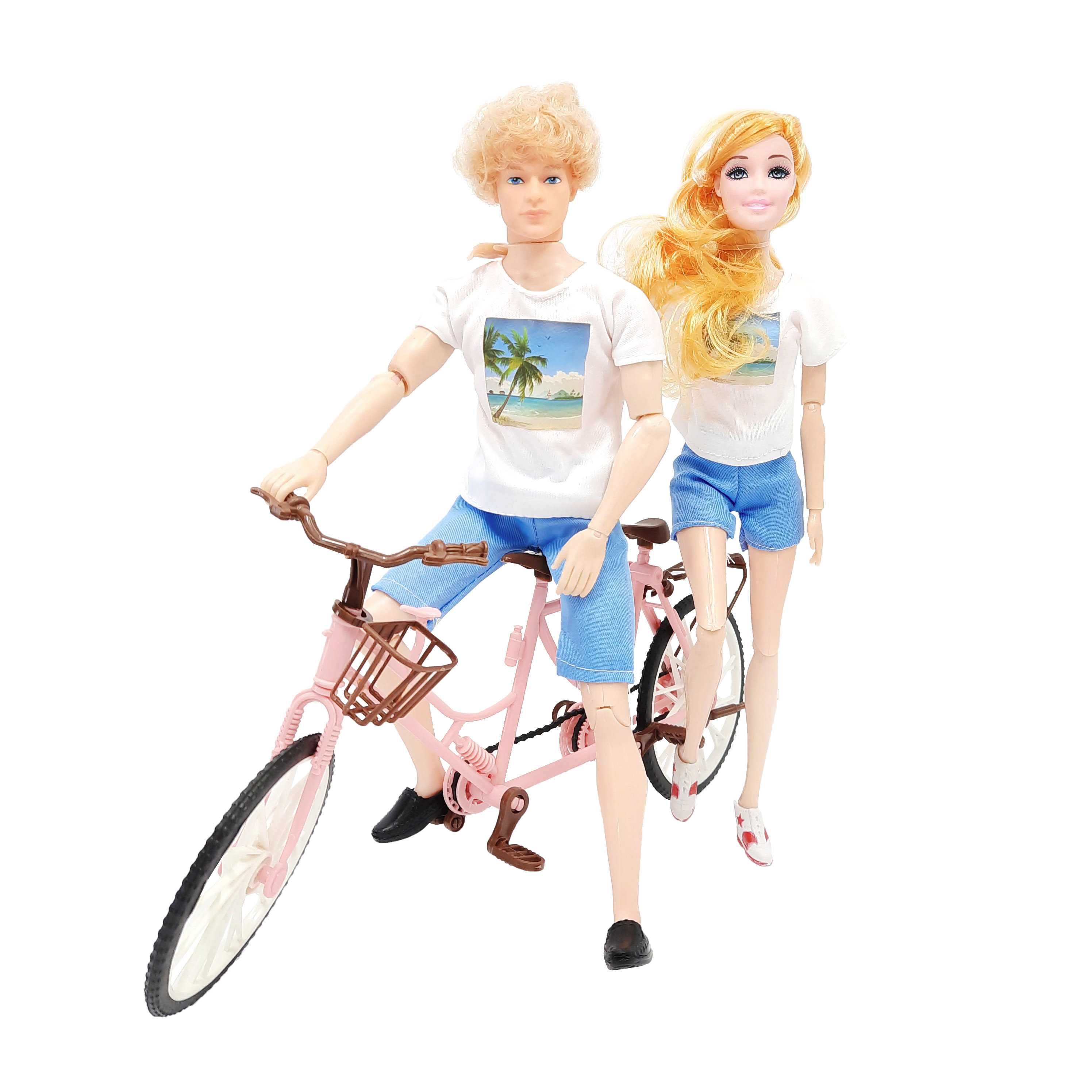 Lalka zestaw rower +  ken