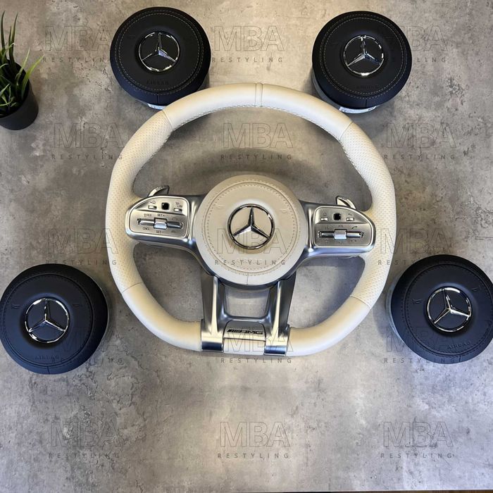 Руль Мерседес рестайлинг Mercedes AMG подушка безопасности В НАЛИЧИИ