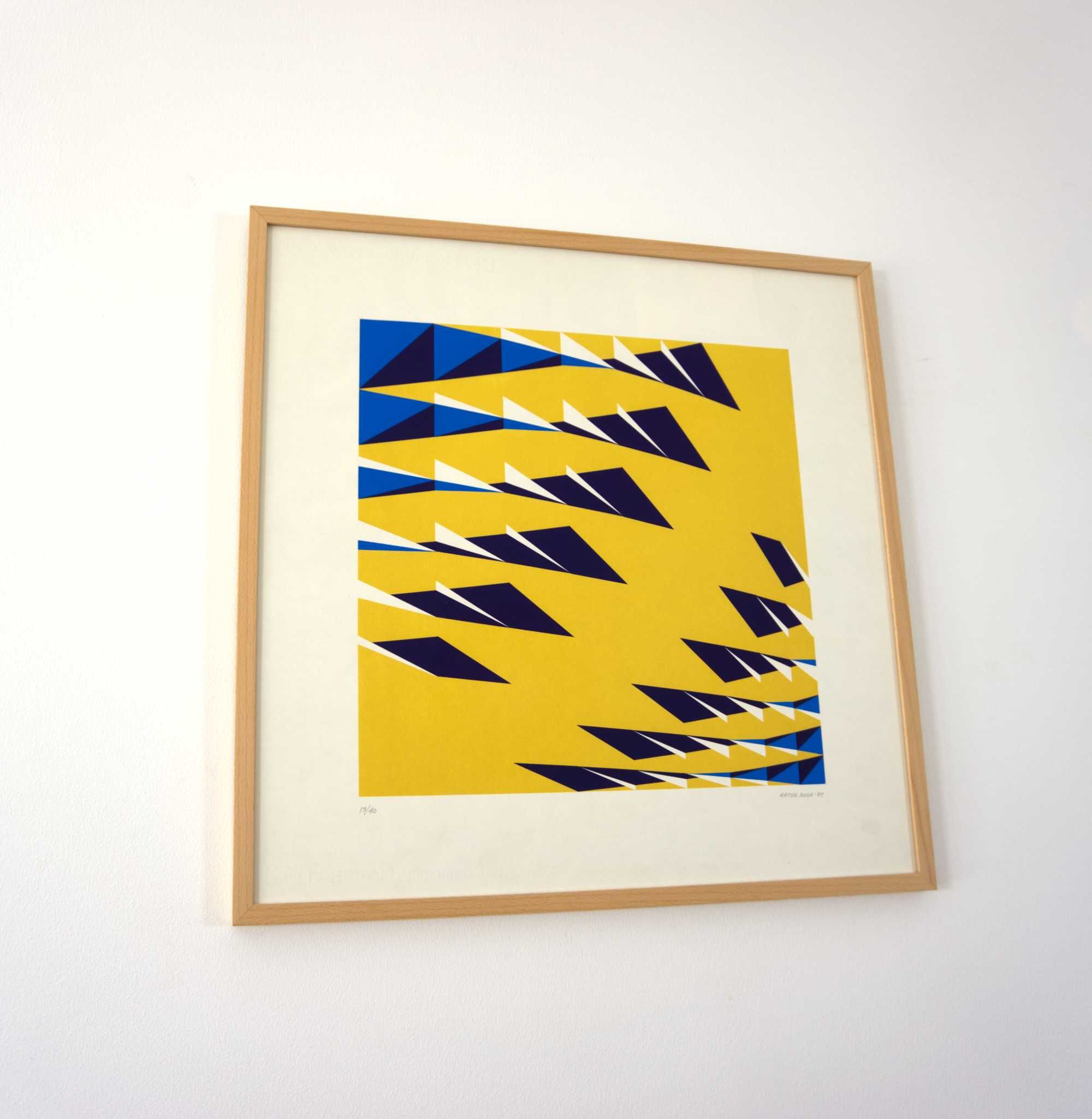 Serigrafia de Artur Rosa 1971 (Emoldurada com vidro museu)