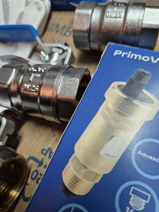 3 sztuki zawór kulowy DN 25 - 1" | kulówka | odpowietrznik + gratis