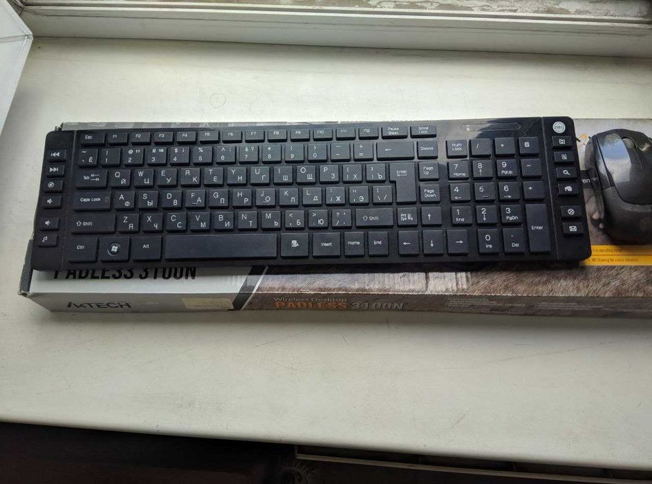 Комплект, беспроводная клавиатура + мышь Dellta Life DL-RF-F3