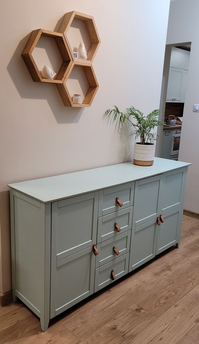 Komoda RTV ikea Hemnes miętowa