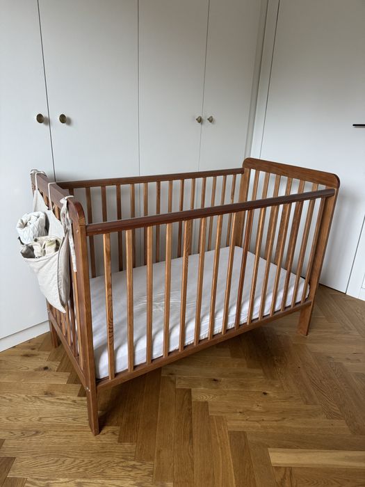 Łóżeczko Woodies classic cot + materac 120x60