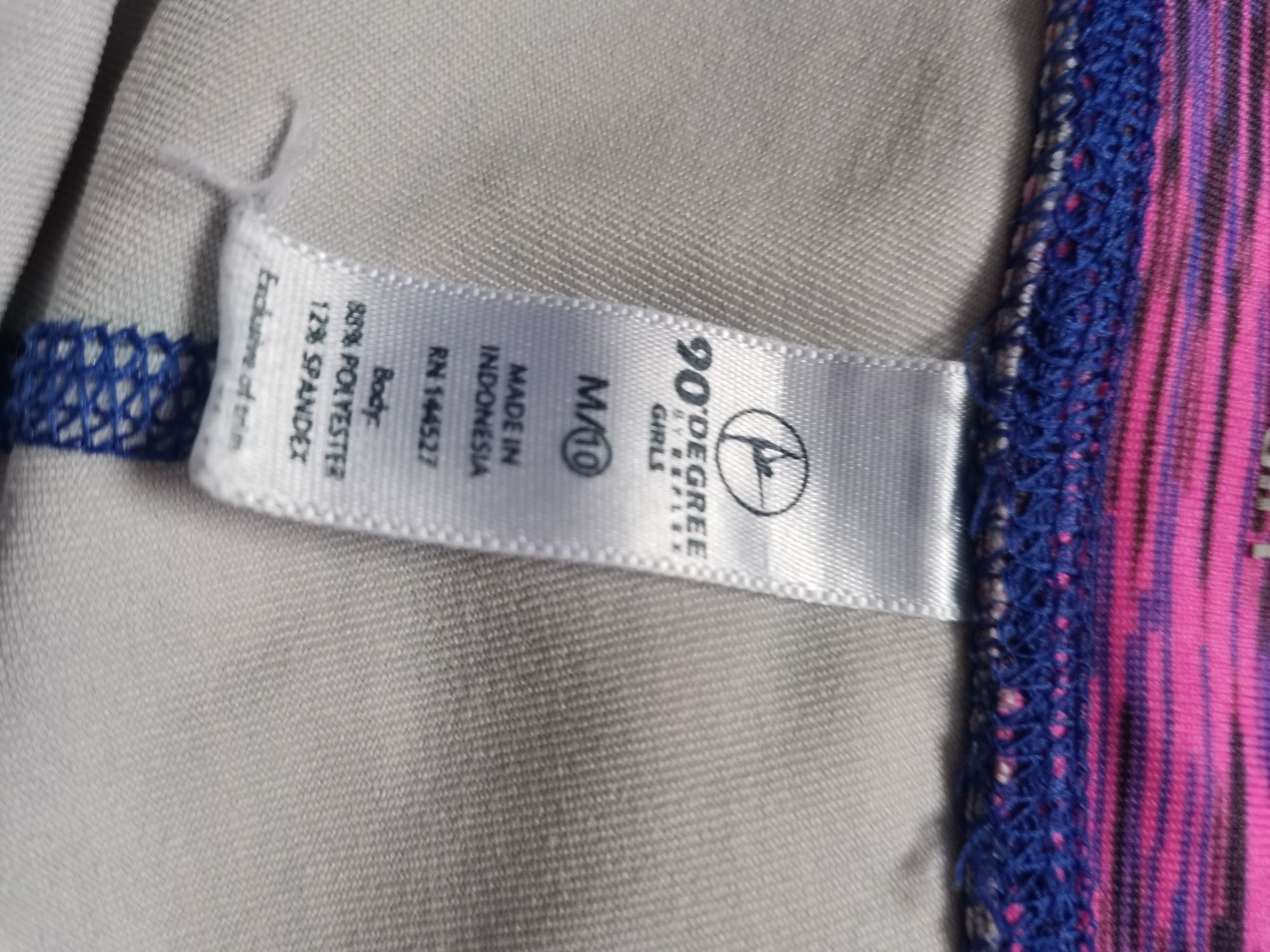 Legginsy getry długie 146 fioletowe różowe