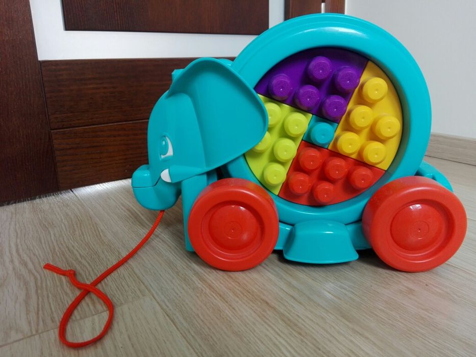 Klocki Fisher Price Mega Bloks Spacerowy Słonik prezent urodzinyświęta