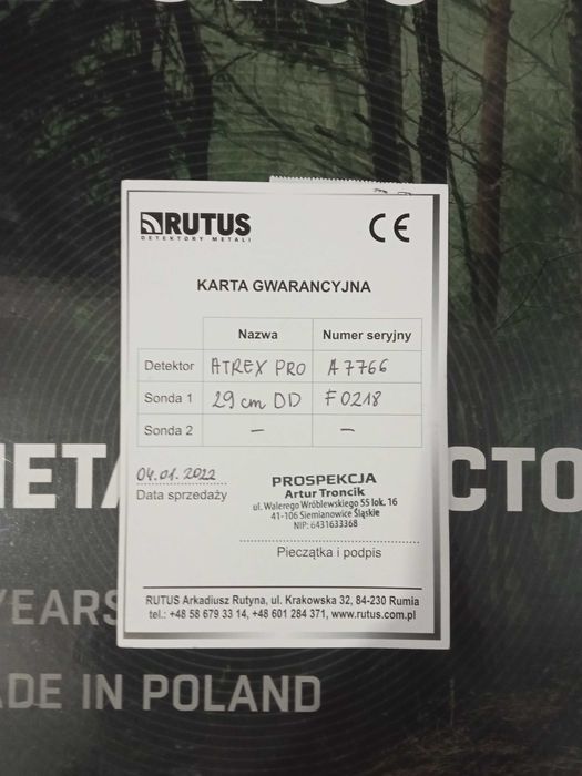 Wykrywacz Rutus Atrex Pro + Tuning + Akcesoria
