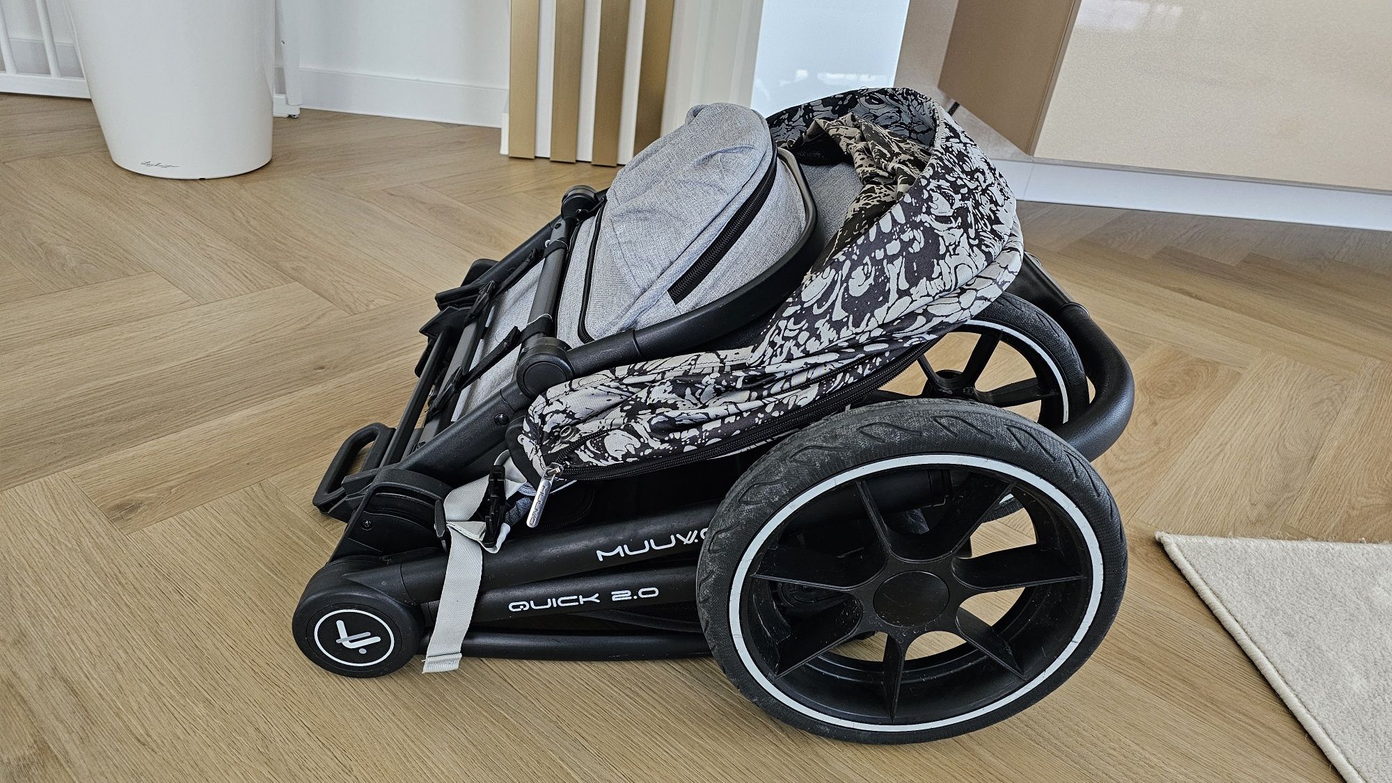 Wózek 2 w 1 Gondola + spacerówka Muuvo quick 2.0 stan bdb
