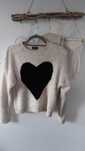 Sweter TooShop rozm.M wlochacz serce