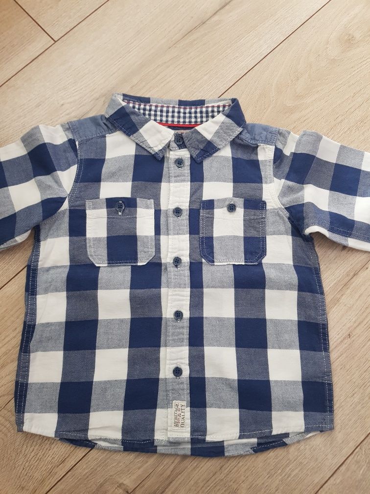 Koszula dziecięca w kratę H&M rozmiar 86