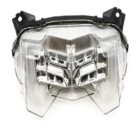 farolim clear yamaha mt-09 2017 - 2020 en led com piscas incorporados