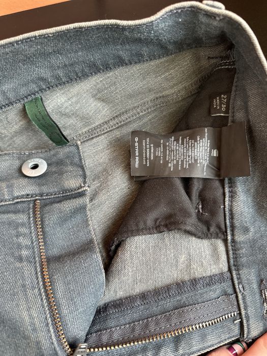 G-Star Raw жіночі сірі джинси скіні, 27-30 - М розмір, середня посадка