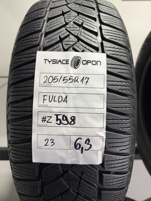 Opony Zimowe 205/55/17 Fulda KristallControlHP2 Komplet #Z598