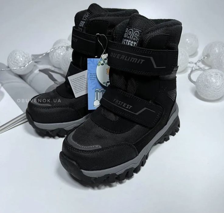 Зимові черевики для хлопчика зимові ботинки зимове взуття обувь чоботи