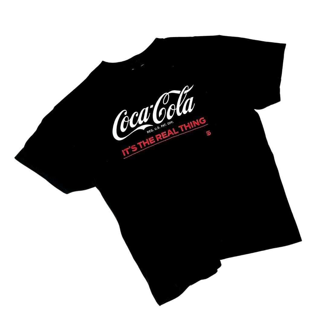 Vintage Coca-Cola T-shirt koszulka z dużym nadrukiem (L) 90s 80s y2k
