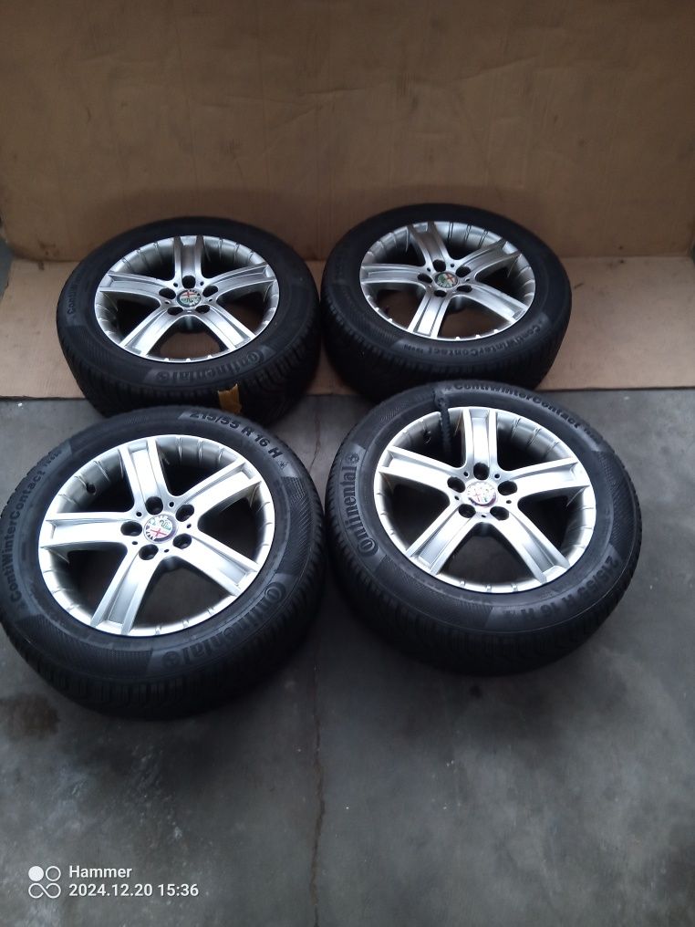 Felgi opony zimowe 215 /55 r16 Continental felgi 7j 16 et38