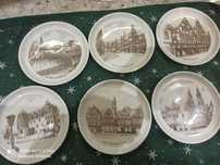 Porcelana Fürstenberg podstawki konfiturówki talerzyki 6 szt