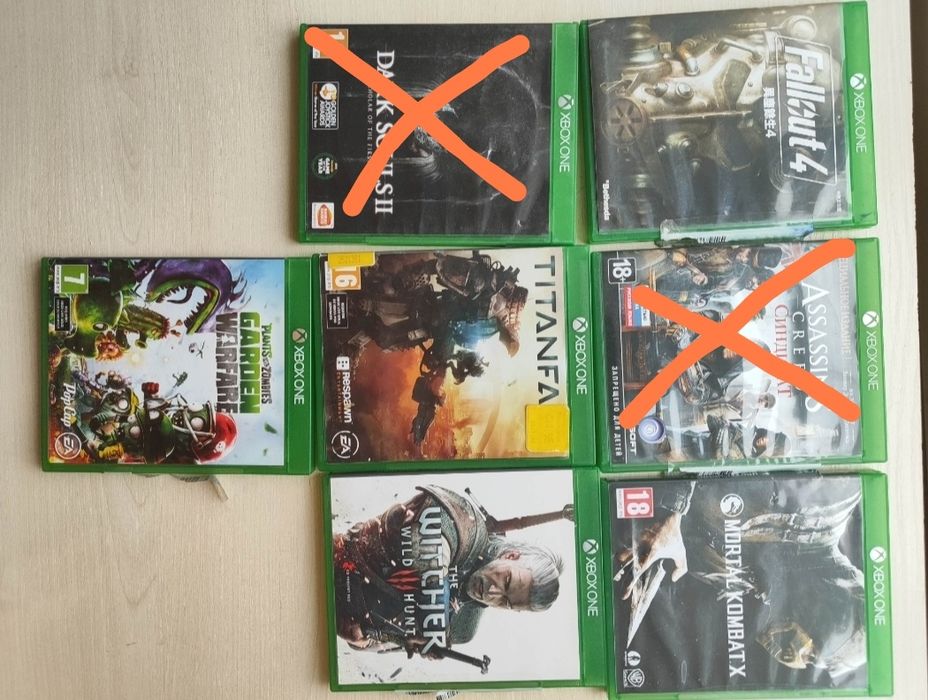 Диски з іграми на Xbox one