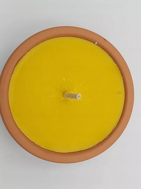 Znicz otwarty gliniany zalewany ceramiczny 16sztuk