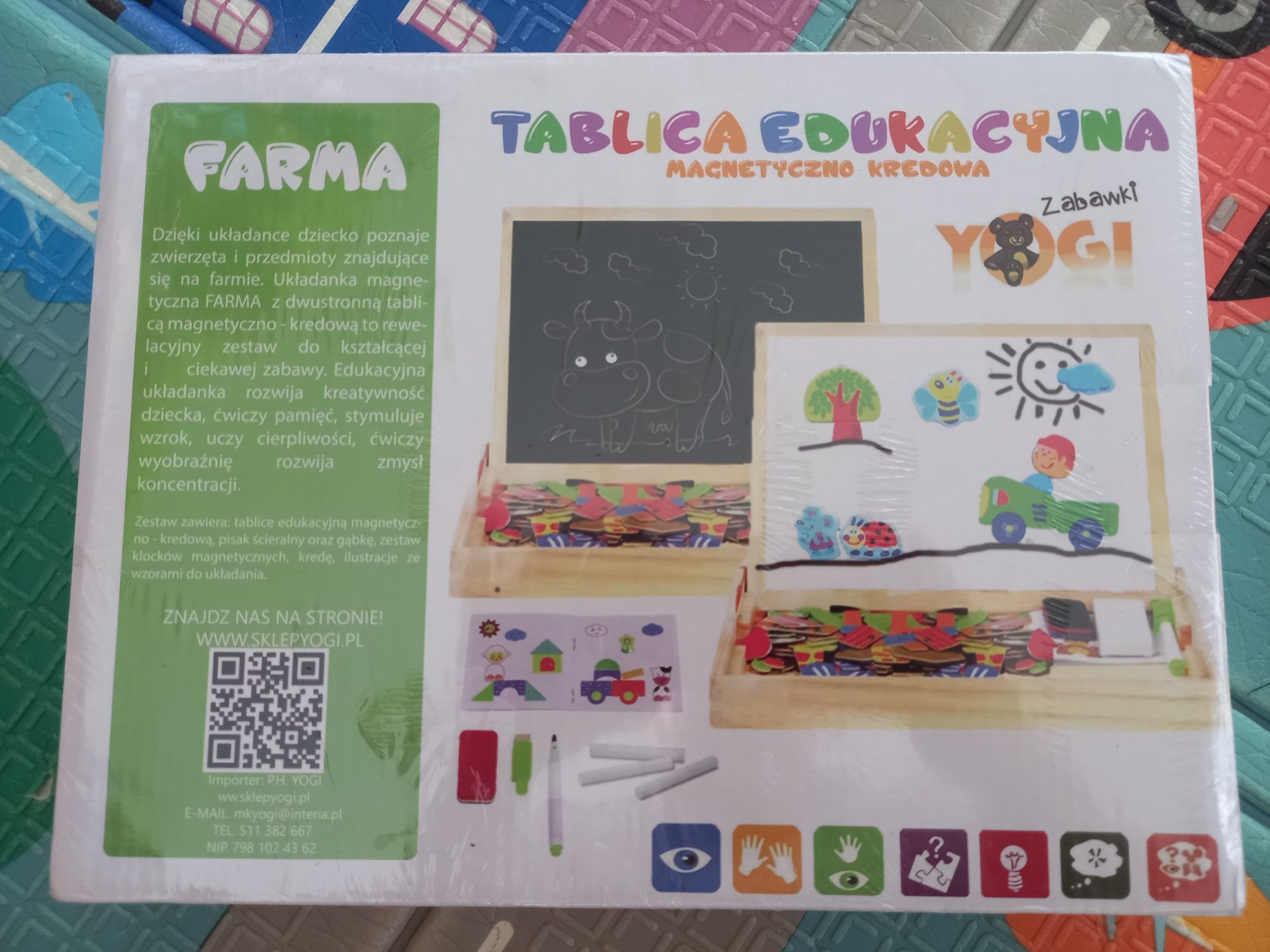 Nowa tablica edukacyjna magnetyczne kredowa
