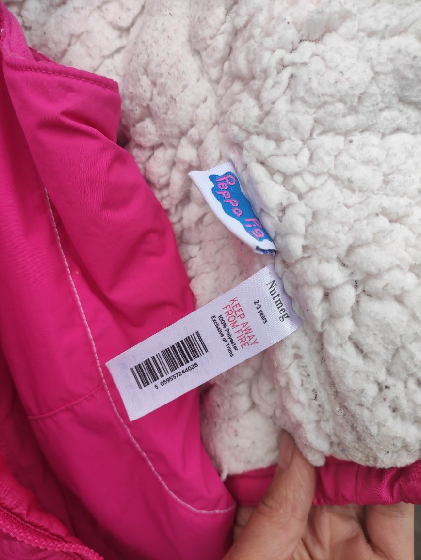 Детский комбенизон, полукомбез куртка, зимний осень  набор розовый