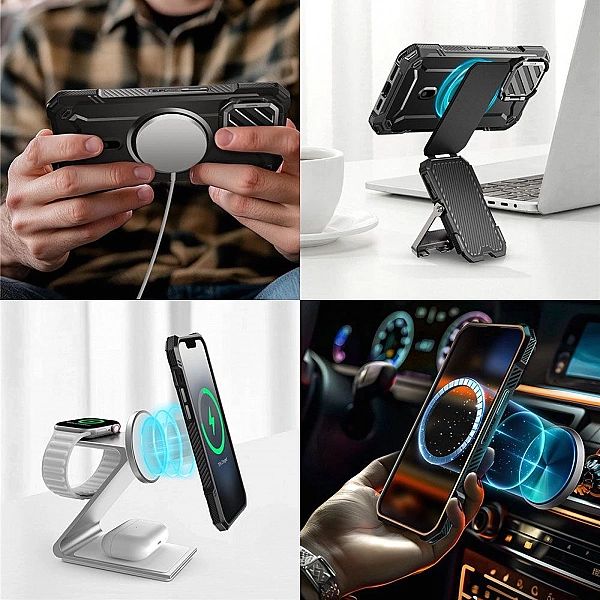 Etui Supcase UB XT Mag MagSafe na iPhone 16e - czarne