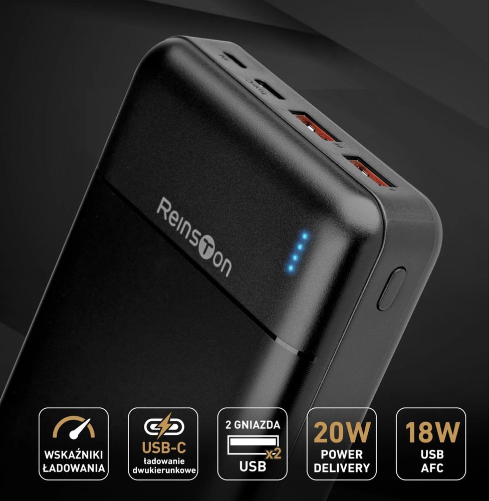 Powerbank Reinston EPB031 czarny
