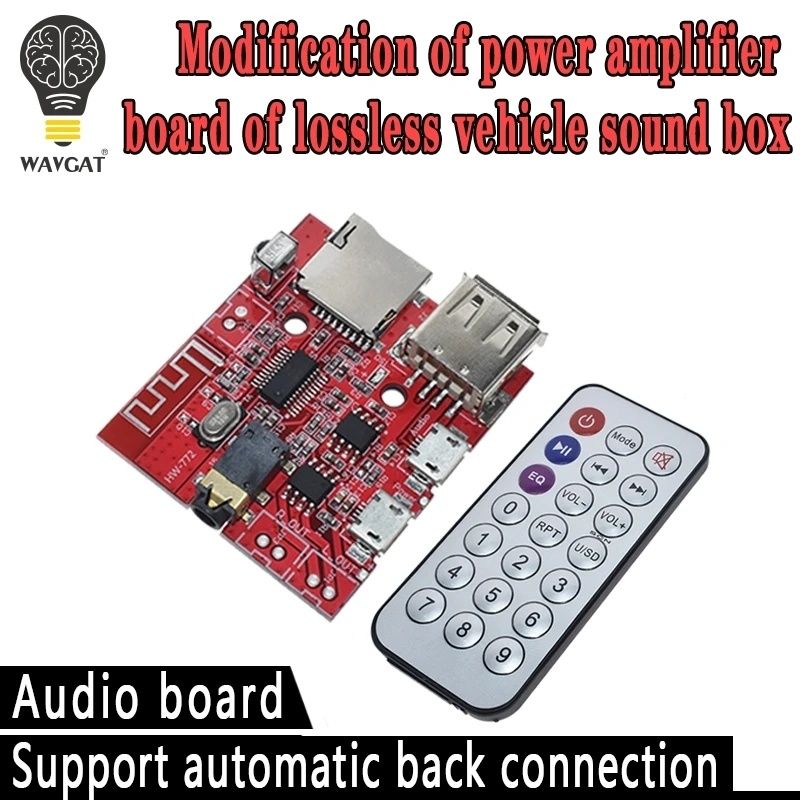 Аудио декодер, проигрыватель 2*3w, mp3, Bluetooth ресивер, aux, USB