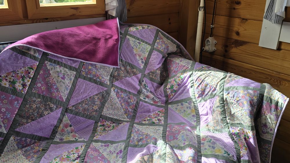 Patchwork Lavender handmade 155x105 cm
