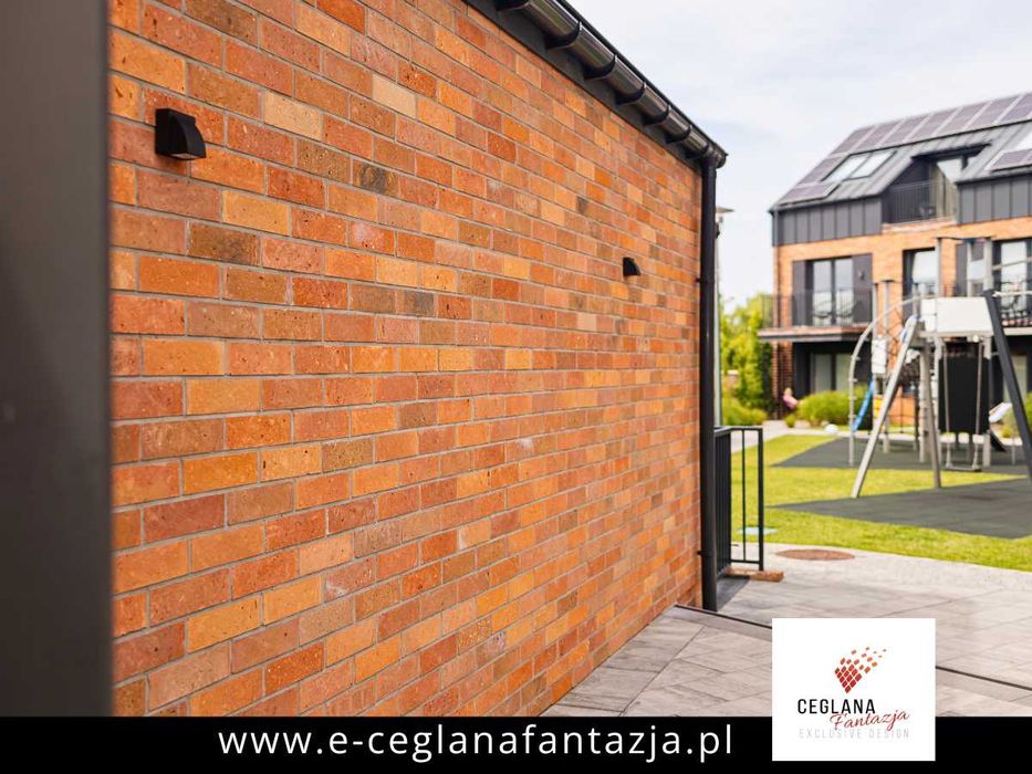 Cegła na Ścianę Elewacje Płytki Ceglane Dekoracyjne Ozdobne Lico Cegły