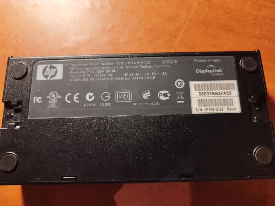 Hub USB HP 355 stacja dokująca HP HSTNN-S02X