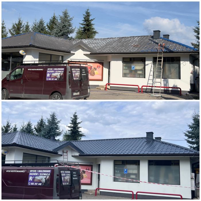 Mycie i malowanie dachów i elewaci czyszczenie kostki brukowej