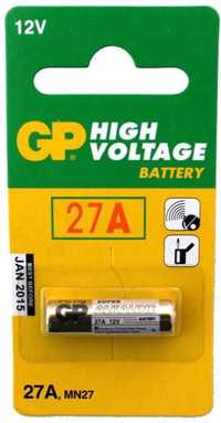 Pilhas Alkalinas 27A GP para comandos de portões de garagem (12V)