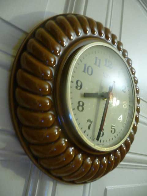 Piękny zegar kuchenny Weimar, ceramiczny, niemiecki,sprawny,na baterię