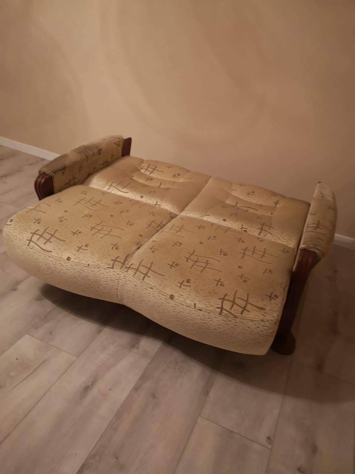 Kanapa Sofa rozkładana Łóżko dwuosobowe wersalka styl prowansalski