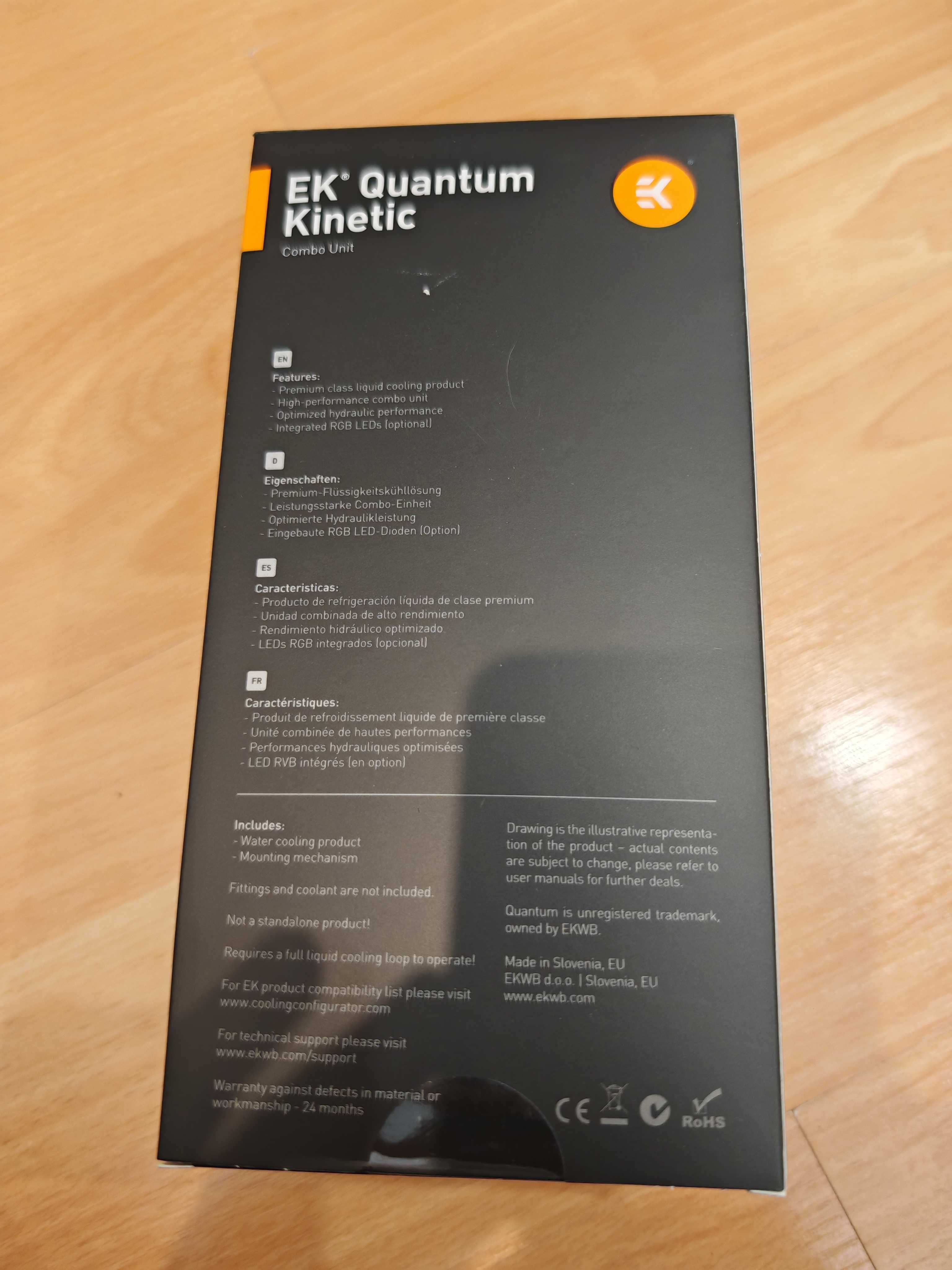 Помпа з резервуаром EK-Quantum Kinetic TBE 200 D5 PWM D-RGB для ПК