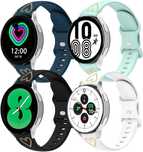 Pasek do Samsung Galaxy Watch 4 z wzorem serca turkusowy