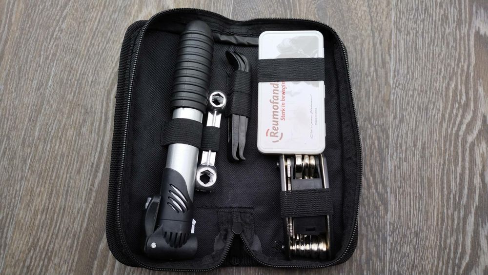 Велонабор, набор инструментов велоаптечка с креплением на раму