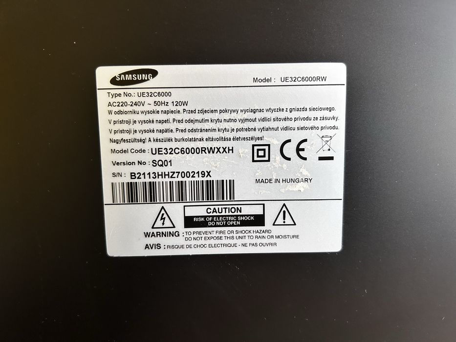 Telewizor Samsung 32” UE32C6000