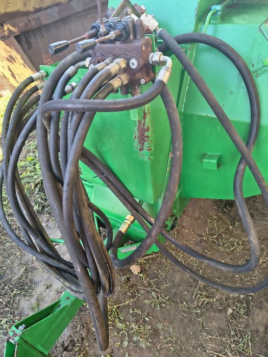 Pompa hydrauliczna wom z rozdzielacz 3 sek zbiornik filtry węże