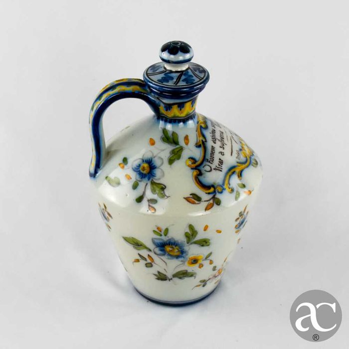 Bilha com tampa faiança Battistini Maria de Portugal, exemplar único