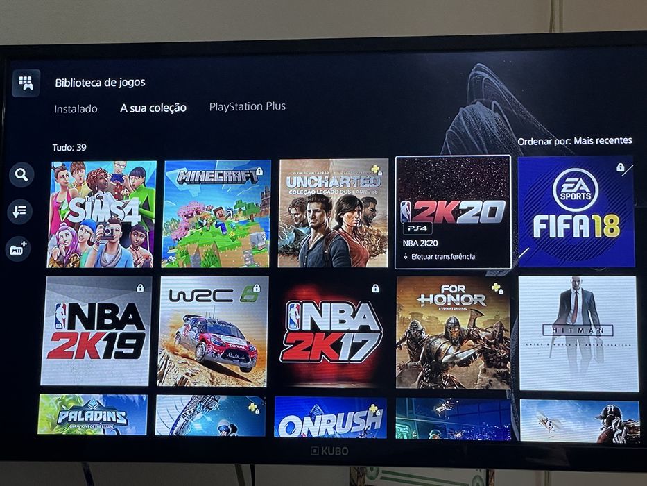 Playstation 5 Standart 1TB com leitor DvD + suporte +  comando + jogos