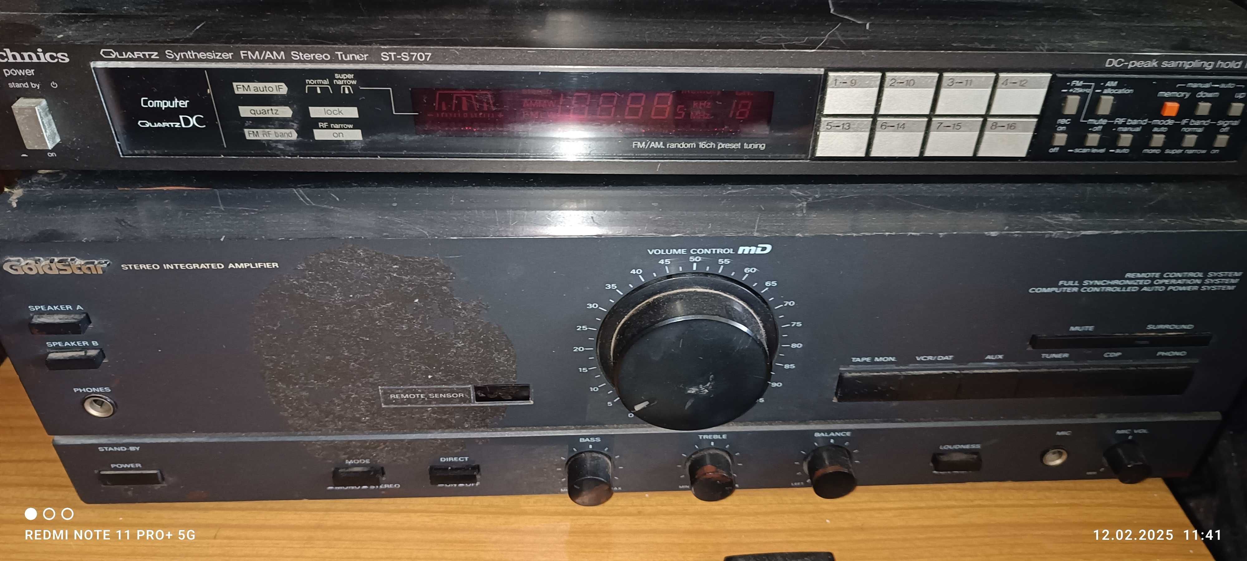 Zestaw muzyczny  amplituner, Syntheizer, stereo cassette