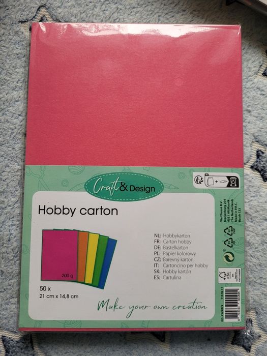 Papier kolorowy gr 200 hobby carton