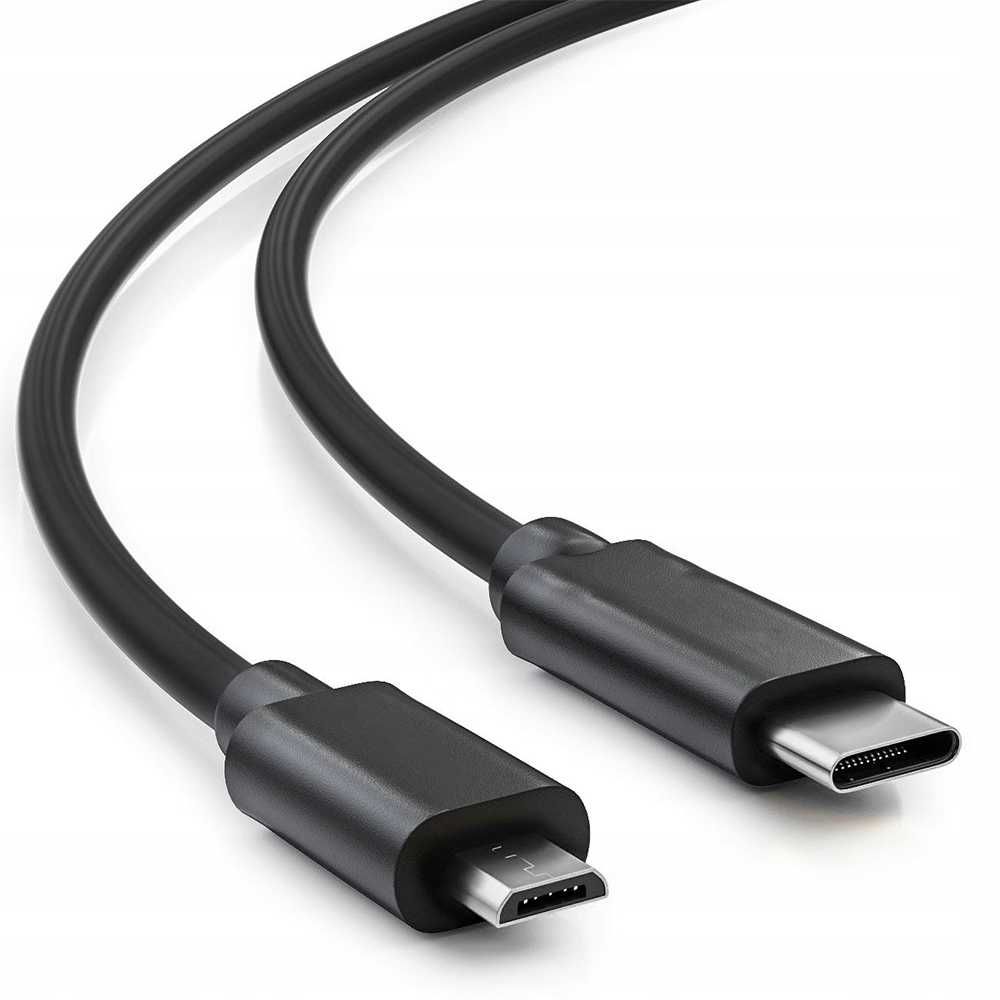 Kabel przejściówka USB-C do MICRO-USB szybki 1m