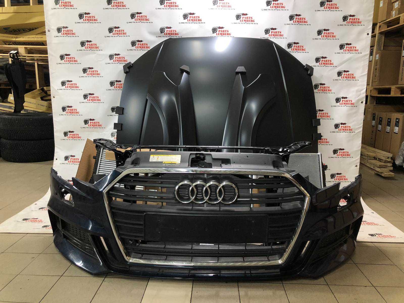 Audi A3 8V Бампер капот крило  решотка телевизор панель комплект
